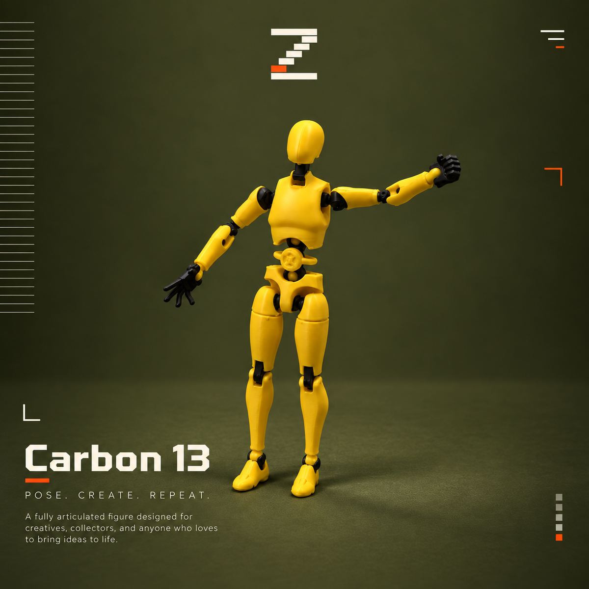 Carbon 13 – Articulated Figure